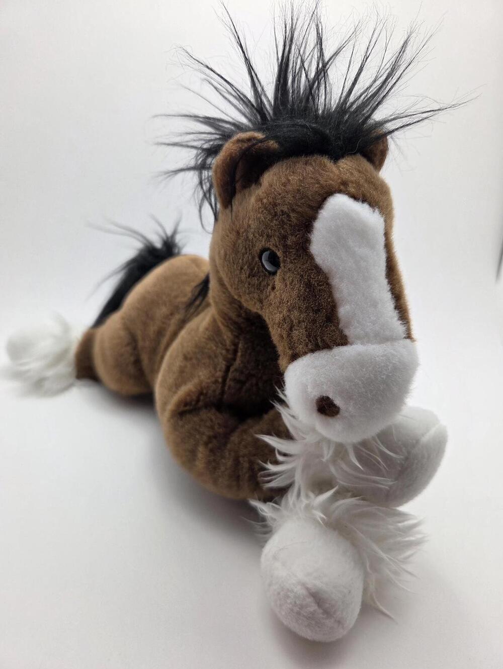 Aurora Brown Pony Horse Plush, Soft Stuffed Animal Collectible (11 inch)